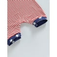 thumbnail image 7 of Hirigin Newborn Baby Boy Girl 4th of July Outfit Sleeveless American Flag Romper Jumpsuit 3 6 12 18 Months Independence Day Bodysuit, 7 of 7