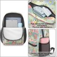 thumbnail image 4 of Pioneer Flower Floral Print Pattern 17" School Backpacks for Teens,Waterproof Oxford Fabric,S-Shape Padded Straps for School,Travel,Hiking,Camping, 4 of 5