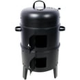 thumbnail image 4 of Charcoal Smoker Grill Wood Smoker Grills Outdoor Cooking 16 Inch Vertical Smoker Portable BBQ Grill for Camping Black, 4 of 27