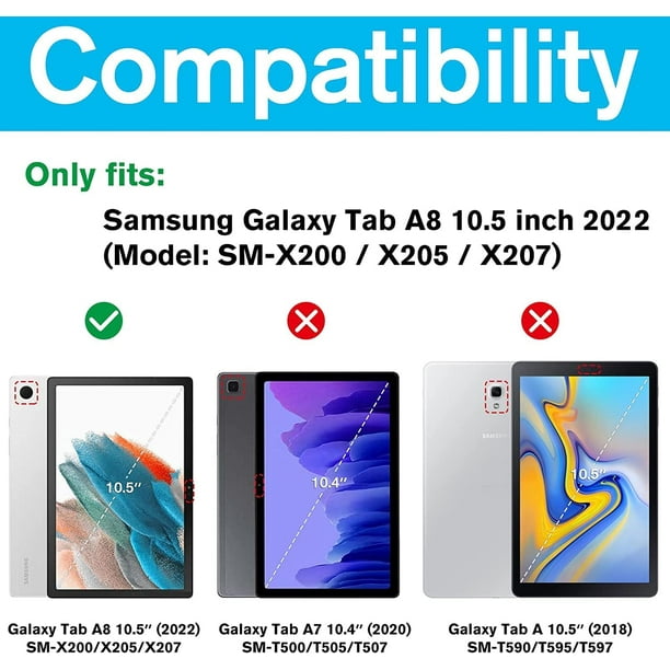Samsung galaxy tab a 10.5 sm-t590 t595 housse etui housse coque de