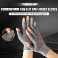 thumbnail image 1 of Pesca Guantes de pesca con corte de 3 dedos Guantes de pesca con protección solar antideslizantes (gris), 1 of 7