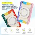 thumbnail image 2 of Elegante funda protectora para Samsung Tab A 8.0 T290 T295: colores vibrantes, soporte giratorio y práctico compartimento para bolígrafo. Alta calidad, resistente a arañazos y antideslizante., 2 of 5