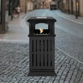 thumbnail image 4 of Outdoor Trash Can Commercial Garbage Bin Heavy Duty Yard Garage Waste Container for Patios, Courtyards, 4 of 17