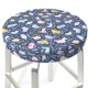 thumbnail image 3 of Balery Cute Baby Animals Fundas de asiento para taburete de bar redondo de tela de terciopelo ajustables que protegen de arañazos y manchas para sillas de 14 a 17 pulgadas.-14 inch, 3 of 7