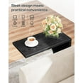 thumbnail image 5 of Tribesigns C-Shaped End Table Set of 2, Couch Table for Small Space, Small Sofa Side Table for Living Room, Bedroom (2PCS, Black), 5 of 5