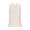 thumbnail image 4 of Womens Soft Cotton Tee New Tank Tops for Women Casual V Neck Ribbed Knit Tank Tops Loose Sleeveless Basic T-Shirt Lightweight Summer Breathable Camisole ,XS, 4 of 4