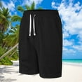 thumbnail image 2 of Mlzmgr Mens Shorts Knit Elastic Waisted 11 Inch Inseam Shorts Causal Daily Wear Shorts Solid Color S-3XL, 2 of 6