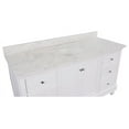 thumbnail image 7 of Bella 60" Single Bathroom Vanity with White Cabinet and Engineered Marble Top, 7 of 7