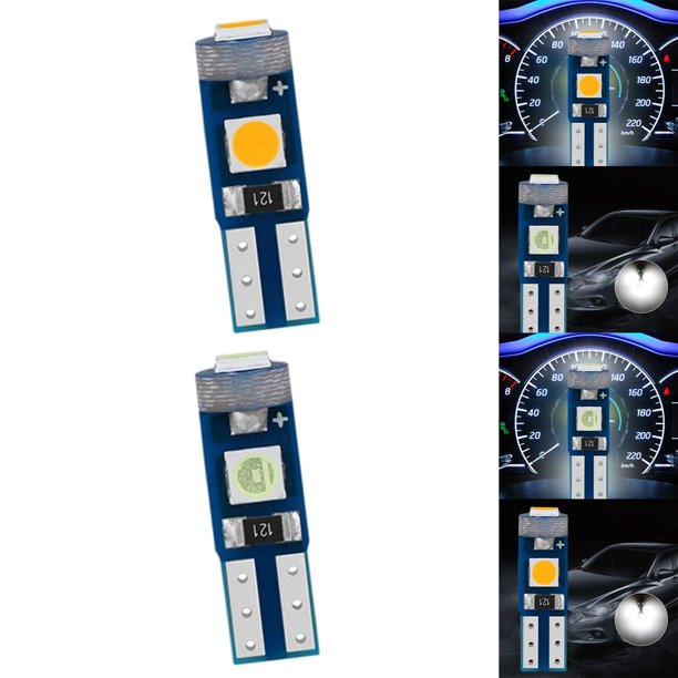 2 uds coche motocicleta LED tablero luz T5 3SMD indicador ajuste EstiloG shamjiam luz de señal