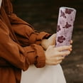 thumbnail image 2 of Floral Tumbler, Trendy skinny Tumbler with Straw and Lid, Unique Birthday Gifts for Women, Friends Female, Teenage Girls - Flower Girl Gift, Hibiscus Flower Tumbler Cup/Water Bottle/Travel Mug 20 O, 2 of 6