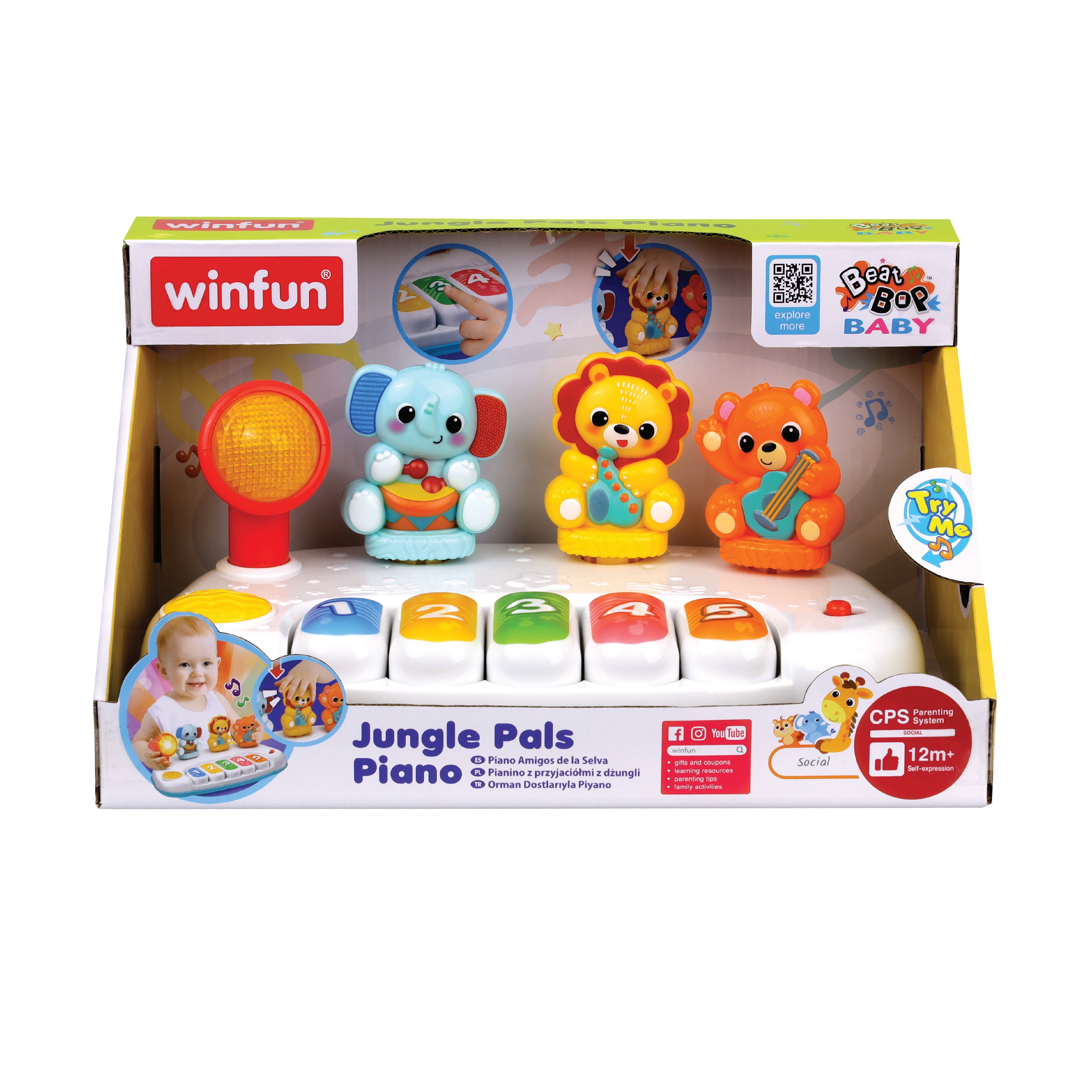 Winfun Jungle Pals 5 Key Piano (1 Piece)
