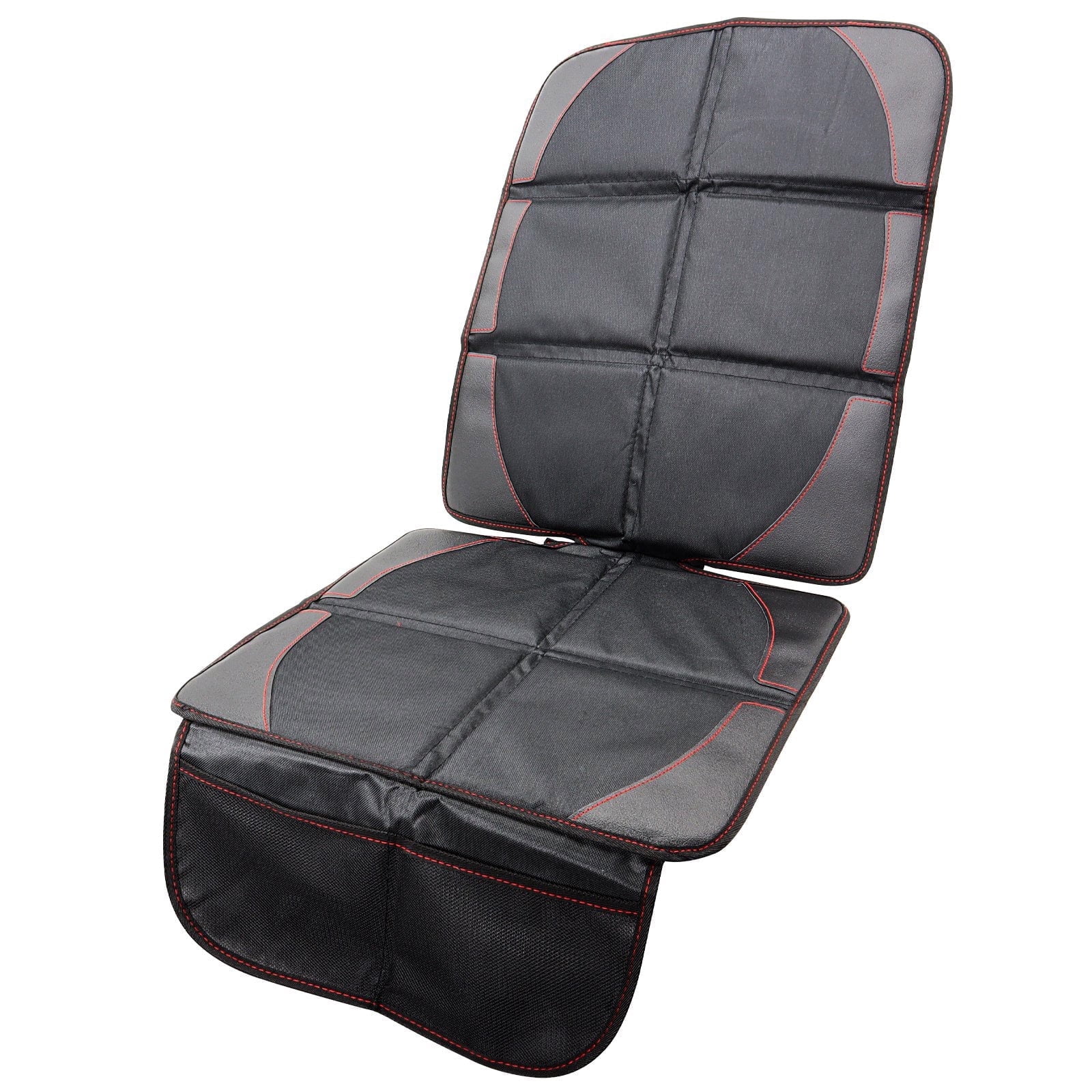 XUKEY Waterproof Baby Car Seat Protector Cover Singlewith 2 Storage Pockets Black