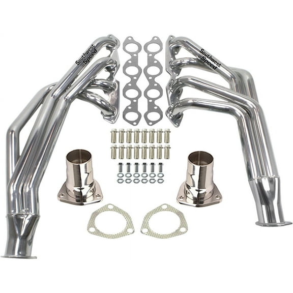 Southwest Speed Stainless Steel 55-57 Chevy Chassis Headers,Big Block Chevy 396-502,1955 1956 1957 Bel Air Nomad 150 210 Sedan Delivery Delray Tri-5