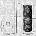 thumbnail image 5 of Fall Tumbler 20 oz Travel Coffee Mug Fall Leaf Print Skinny Tumblers with Lid and Straw Stainless Steel Insulated Coffee Leaves Cups Gift for Fall, 5 of 5