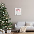 thumbnail image 2 of Official Santa's Rules Christmas List Holiday Graphic Art Jet Black Framed Art Print Wall Art, 2 of 6