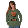 thumbnail image 4 of Hunters Trust Your Rut Deer Buck Unisex Plus Size Sweatshirt Brisco Brands 4X, 4 of 6