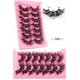 thumbnail image 2 of Zhuge 7 pares de pestañas postizas de visón sintético, tenues, tupidas, de aspecto natural, con volumen, A7079, 2 of 3