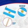 thumbnail image 2 of Argentina Flag 12 x 18 Inch - 3-Pack | Durable and Fade-Resistant | Strong Canvas Heading & Brass Grommets | Ideal for Parades, Gardens, Events, & Indoor Displays, 2 of 6
