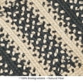 thumbnail image 6 of Homespice Manchester Premium Jute Braided Stair Tread 8" x 28" (Set of 13) Rectangular Black Reversible, Natural Jute Yarn Rustic, Country, Primitive, Farmhouse Style, 6 of 7