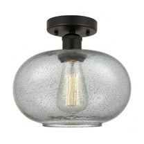 Innovations Lighting  Edison Gorham - 1 Light 10" Semi-Flush Mount Charcoal/Oil Rubbed Bronze
