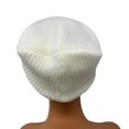 thumbnail image 3 of Empire Cove Long Beanie Winter Warm Solid Knit Womens Mens Unisex - Ivory, 3 of 5