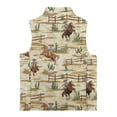 thumbnail image 5 of Pzuqiu Horse Print Girl Outerwear Vest 2T Comfortable Versatile Vest Zip Up Sleeveless for Girl Fashion Casual Fall Winter Warm Outerwear With Pockets for Outdoor Activities, 5 of 7