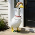 thumbnail image 5 of CQCYD Rustic Porch Goose Clothes, Farmhouse Goose Outfit with Lace Details, Polyester Goose Costume for Porch Patio and Garden Decor, Outdoor Ornament Decoration, 5 of 6