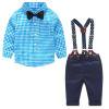 2 Uds., Camisa A Cuadros Para Niños Y Bebés, Pantalones Con Tirantes, Monos, Ropa-112030.04 Tmvgtek Caballero