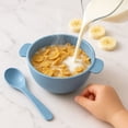 thumbnail image 4 of Domore set de 10 bowls paja de trigo 200 ml ecologicos azul cocina reutilizable, 4 of 5