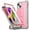 Light Pink, variant on Poetic Revolution Case for iPhone 14, Heavy Duty Full Body Cover with Kickstand, Light Pink