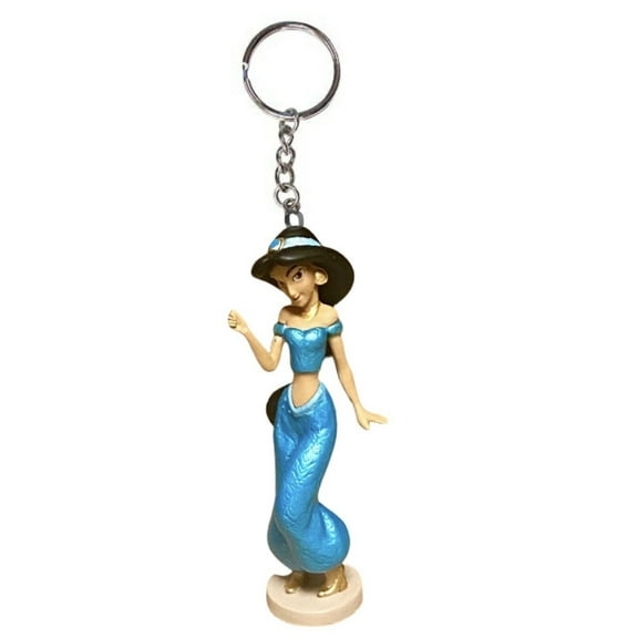 Princess Jasmine Pvc Key Ring Keychain Figure Disney Aladdin Ornament Charm New