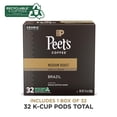 thumbnail image 2 of Peet's Coffee, Medium Roast Keurig K-Cup Pods - Single Origin Brazil 32 Count (1 Box of 32 K-Cup Pods), 2 of 4