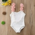 thumbnail image 3 of Sweet Girls One Piece Swimsuit Kids Flower Ruffles Strap Backless Swimwear Swimsuit Backless Swimming Costume Bikini Monokini Beachwear 2-7T, 3 of 6