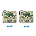 thumbnail image 2 of 16in Laptop Bag Briefcases Computer Inner Bags Computer Bags Laptop Sleeves Work Travel School Bag St. Patrick’s Clover Skull, 2 of 8