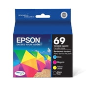 Epson 69 DURABrite Genuine Black & Color Ink Combo Pack (T069120-BCS) 4-Cartridge Set (w/o manufacturer warranty)