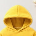 thumbnail image 5 of UAYOTSE Boys and Girls Hooded Sweatshirts Plus Fleece Childrens Clothing Cartoon Prints Long Sleeved Tops for Small and Medium Sized Children(5-6 Years,P288-Yellow), 5 of 7