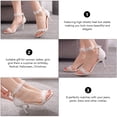 thumbnail image 3 of OUNONA Women Wedding High Heels Lace Pointy Toe Pumps for Banquets, 3 of 8