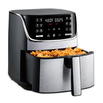 Gourmia GAF838 8-Qt Digital AIR FRYER, Stainless Steel with Guided