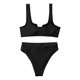 thumbnail image 5 of Sexy mujer Bikini sólido ahueca hacia fuera traje de baño de dos piezas traje de baño conjunto de ropa de playa Fridja nalpqowj22462, 5 of 6