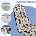 thumbnail image 4 of ZUXONGSY Car Seat Cover Towel Cartoon Dog Print Automotive Front seat Protector Portable Protection for Front Bucket Seats After Gym, Yoga, Beach Black, 4 of 8