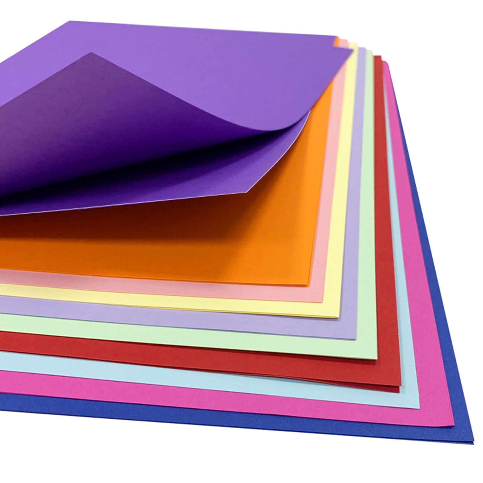 50 Sheets Colorful 8K Folding Paper Double Sided for Art Craft, DIY Arts, School, Coloured Paper, Handmade Folding Paper
