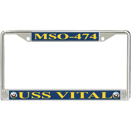 USS Vital MSO-474 License Plate Frame
