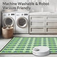 thumbnail image 5 of ODIKA 5'x7' Machine Washable Non-Slip Area Rug, Trellis Prairie Disc Colonnade Hexagon Lavandula Strip High Traffic Rug, Beige, 195850, 5 of 7
