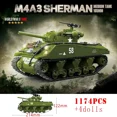 thumbnail image 4 of WW2 Military Classic Model Tiger Leopard KV-1 KV-2 IS-2 Heavy Tank Collection Model Building Blocks Bricks Toys for Boys Gifts, 4 of 9