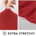 thumbnail image 4 of J&V TEXTILES Super Stretch Sofa Slipcover  Spandex Non Slip Soft Couch Sofa Cover, Washable Furniture Protector with Non Skid Foam and Elastic Bottom for Kids, Pets Burgundy, Sofa, 4 of 6