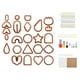 thumbnail image 2 of Juego de arcilla para pendientes de arcilla, tarjetas para pendientes, anillos de salto para hacer joyas, herramientas de bricolaje, arcilla Rojo 142 piezas, 2 of 3