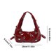 thumbnail image 4 of Bolso para Las Axilas Hombro Con Tachuelas PU Color Sólido Mujer Al Aire Libre, 4 of 9