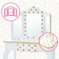 thumbnail image 2 of Teamson Kids Vanity Set Wooden Table With Mirror & Stool Gold, 2 of 10
