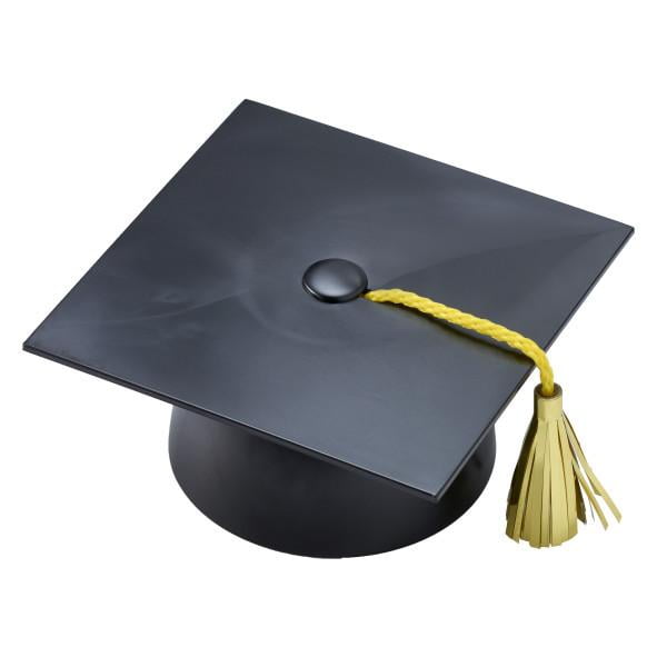 Smooth Grad Hat Layon Cake Top, Black 