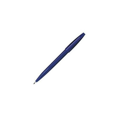 Pentel of America, Ltd. Pentel of America, Ltd. Sign Pens, Fiber Tip, Bold Point, Blue Barrel-Ink